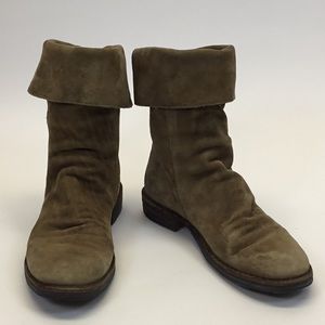 Fiorentini & Baker Tan Suede Zip-up Boots